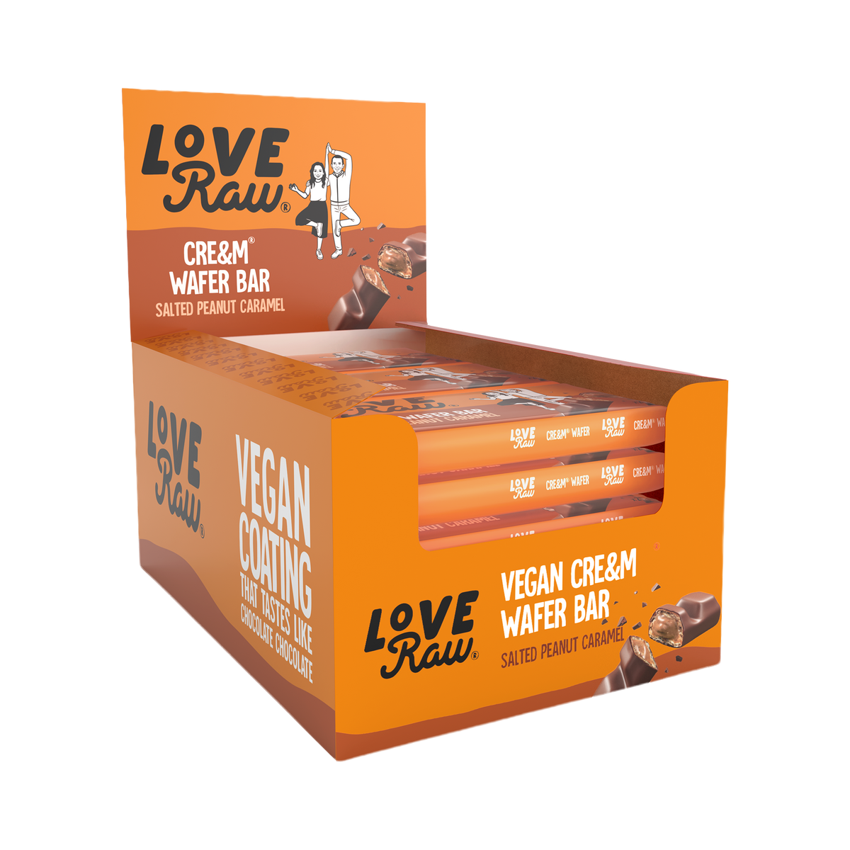 Salted Peanut Caramel Cre&m Wafer Bar Box