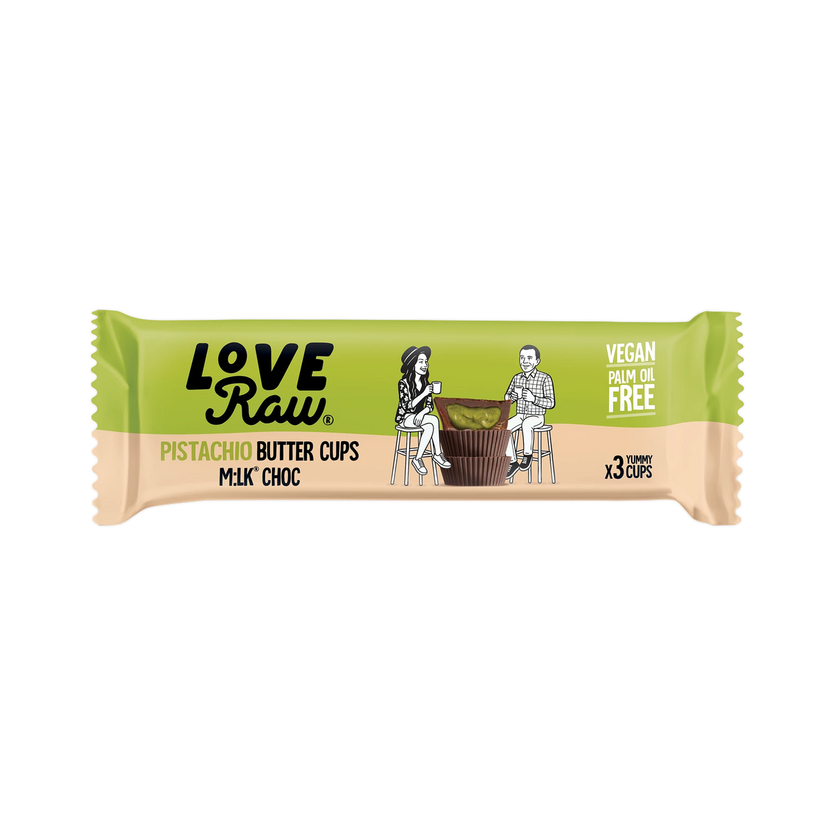 M:lk Choc Pistachio Butter Cups Box