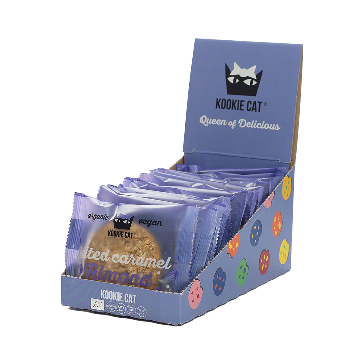 Kookie Cat Salted Caramel Almond Cookie Box