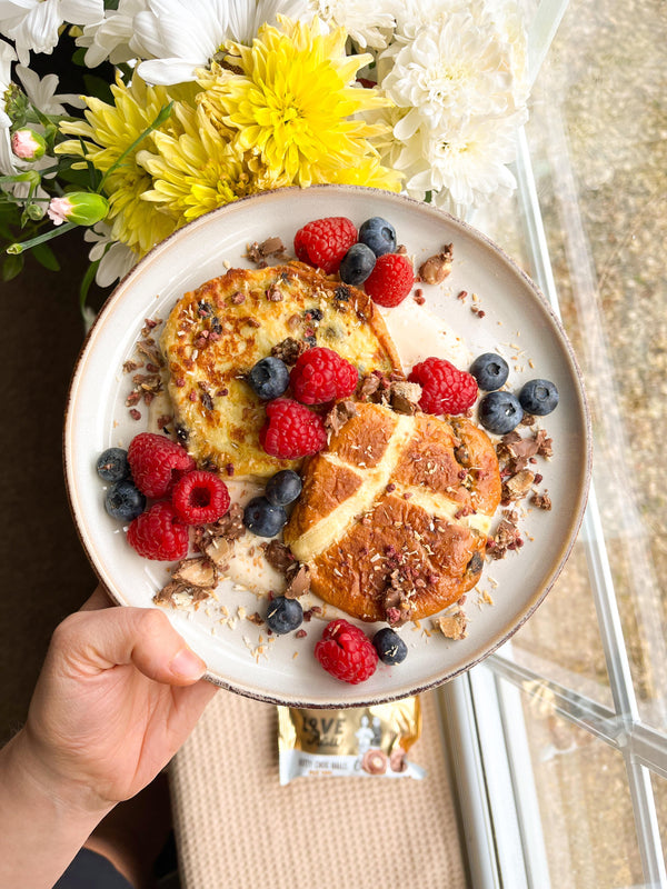 Vegan French Toast Hot Cross Bun By @munchingwithmolly