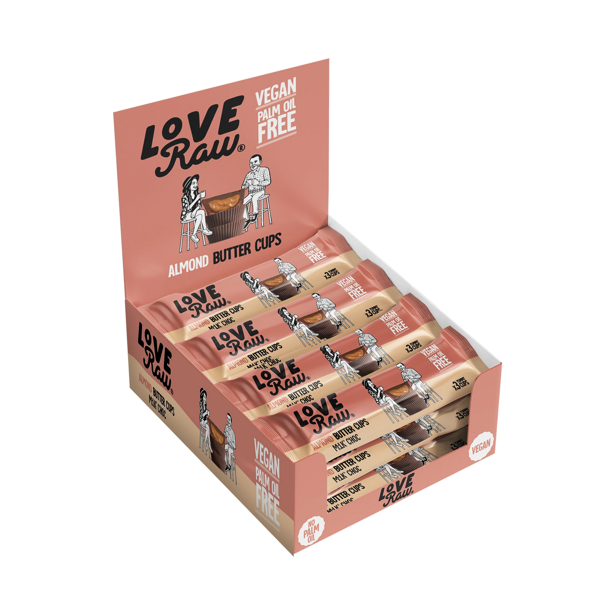 M:lk Choc Almond Butter Cups Box