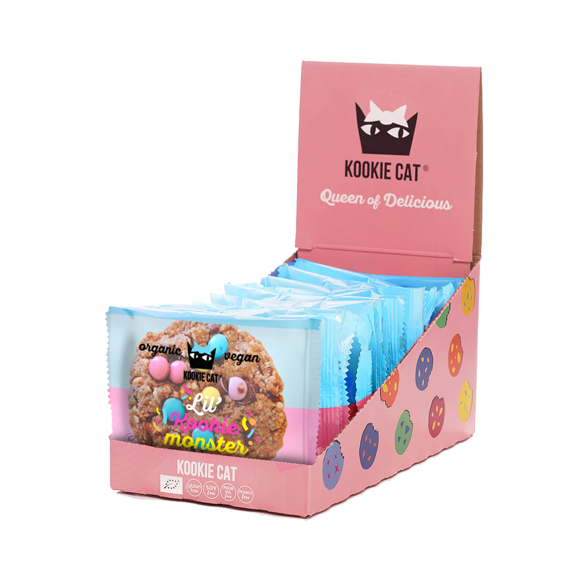Kookie Cat Vanilla & Colourful Candies Cookie Box