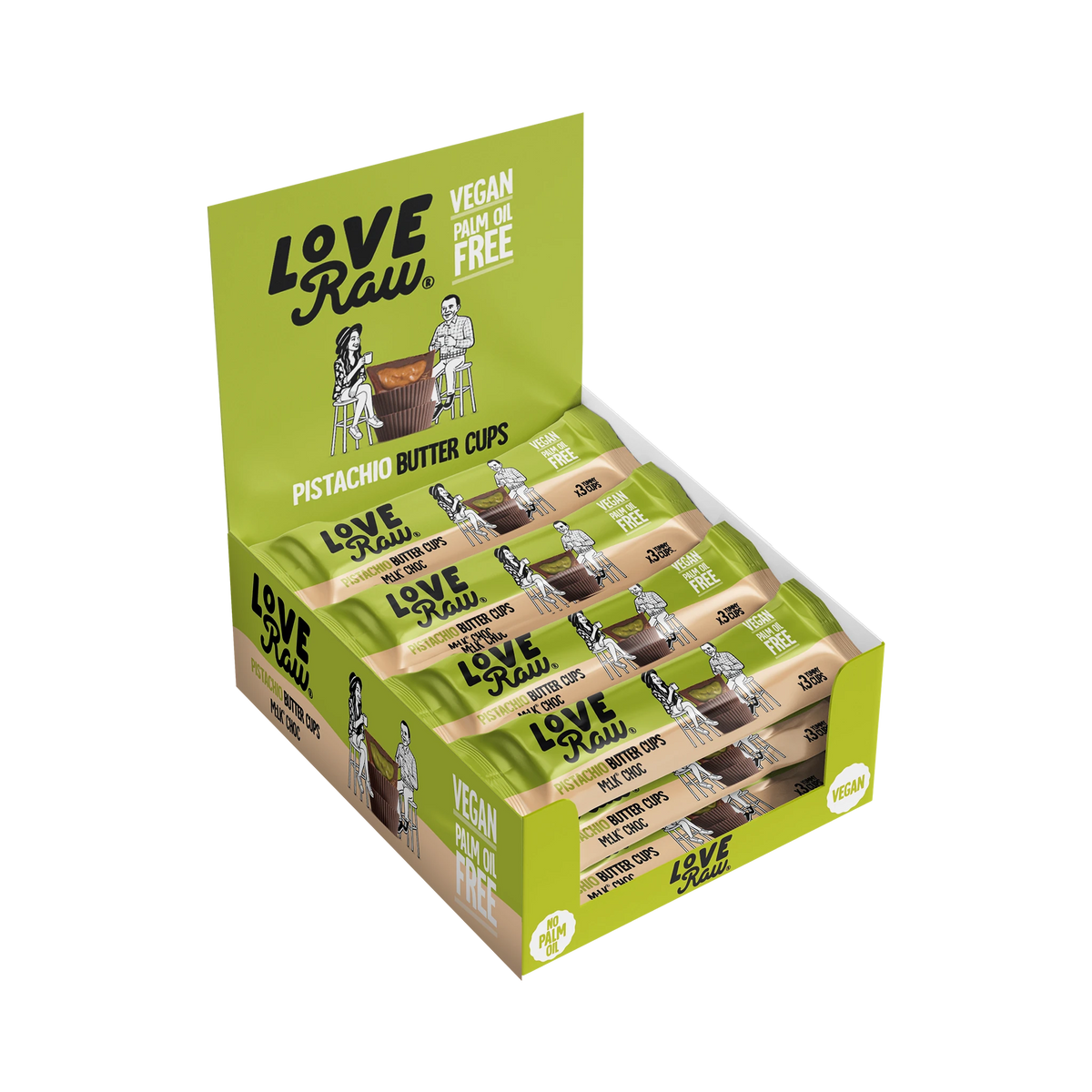 M:lk Choc Pistachio Butter Cups Box