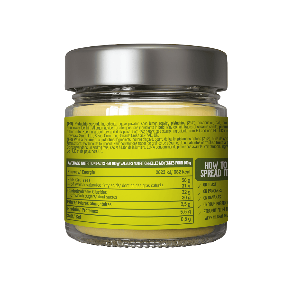 Pistachio Spread 'Pistachio Bliss' 250 g LoveRaw