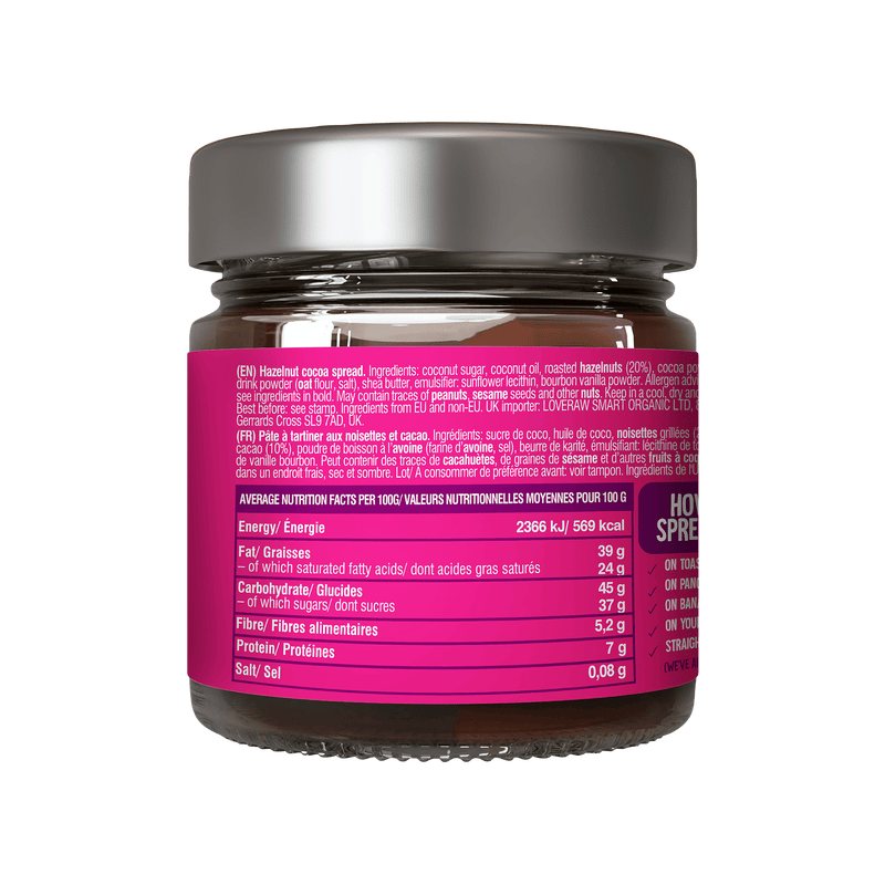 Hazelnut Cacao Spread Choco Love 250 g LoveRaw