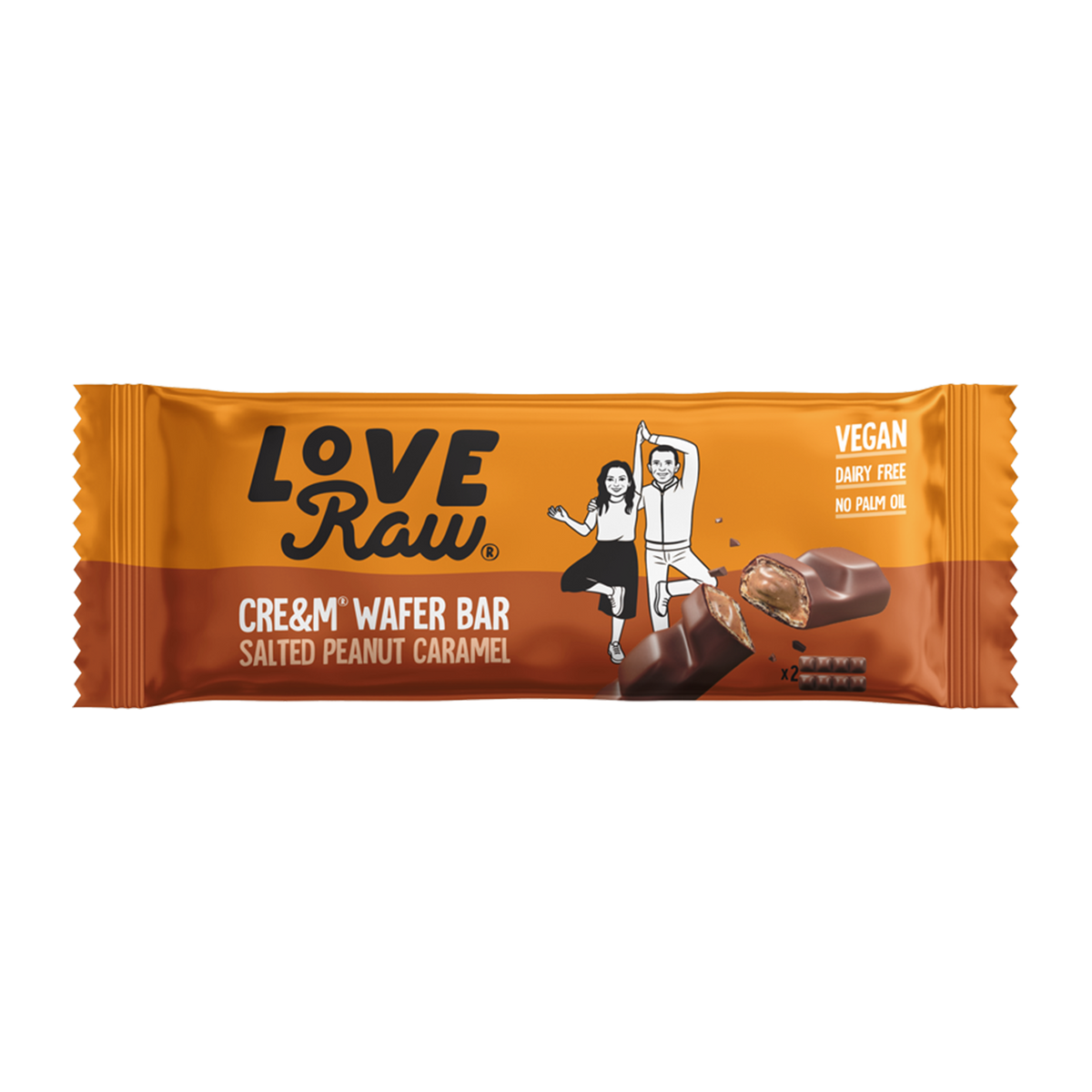 Salted Peanut Caramel Cre&m Wafer Bar Box