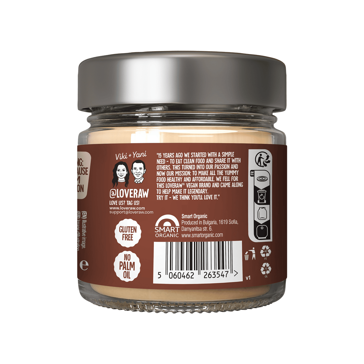 Hazelnut Spread 'White Hazel Daze' 250 g LoveRaw