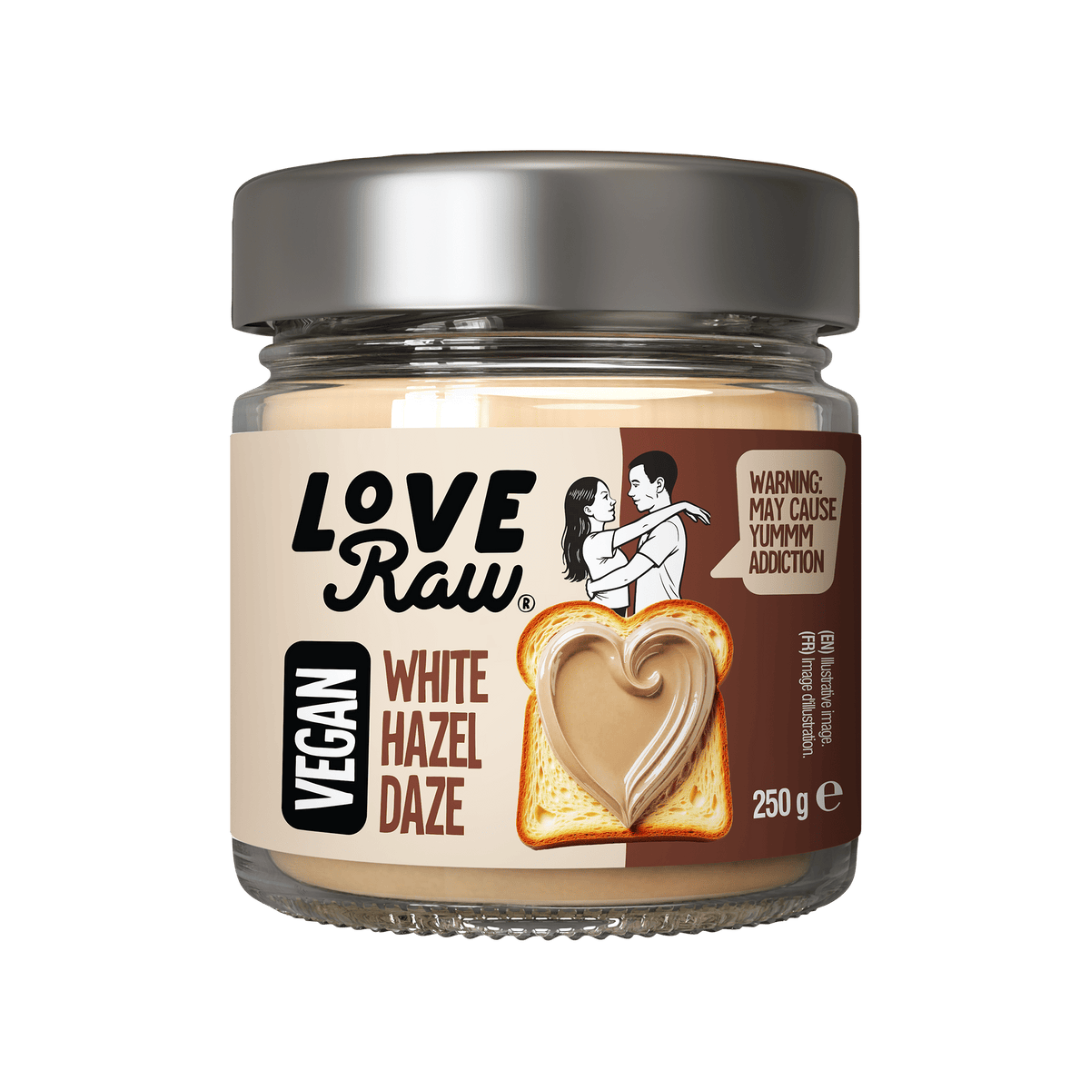 Hazelnut Spread 'White Hazel Daze' 250 g LoveRaw