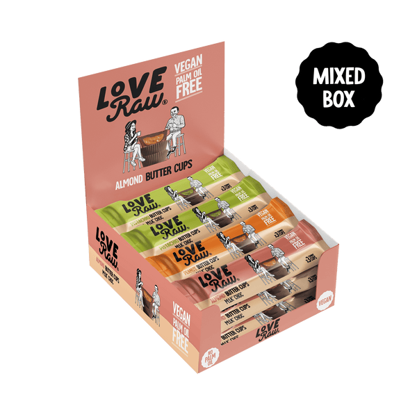 Nut Butter Cups Mixed Box 12x39 g LoveRaw
