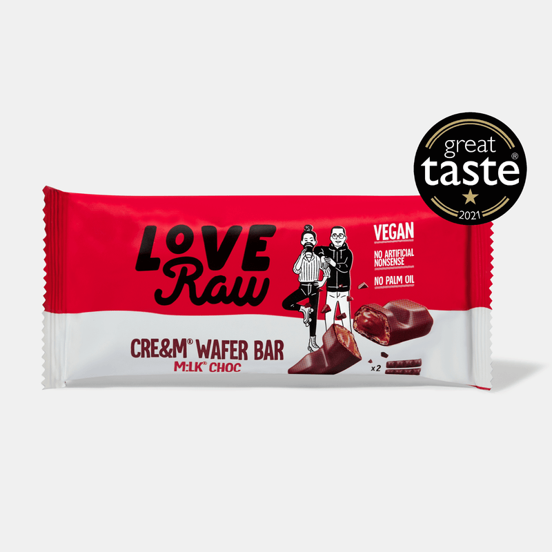 M lk Choc Cre m Wafer Bars Vegan Chocolate LoveRaw